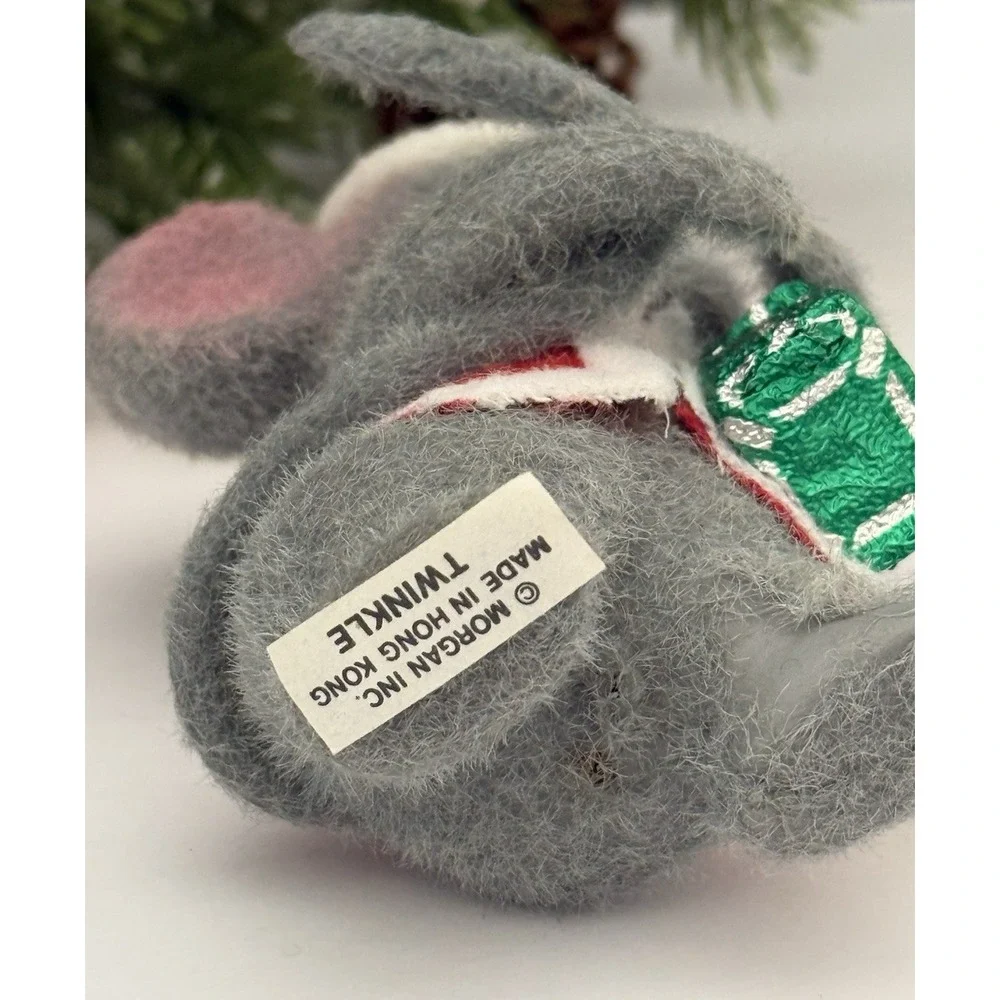 (2) Vintage Critter Sitter‎ Flocked 
